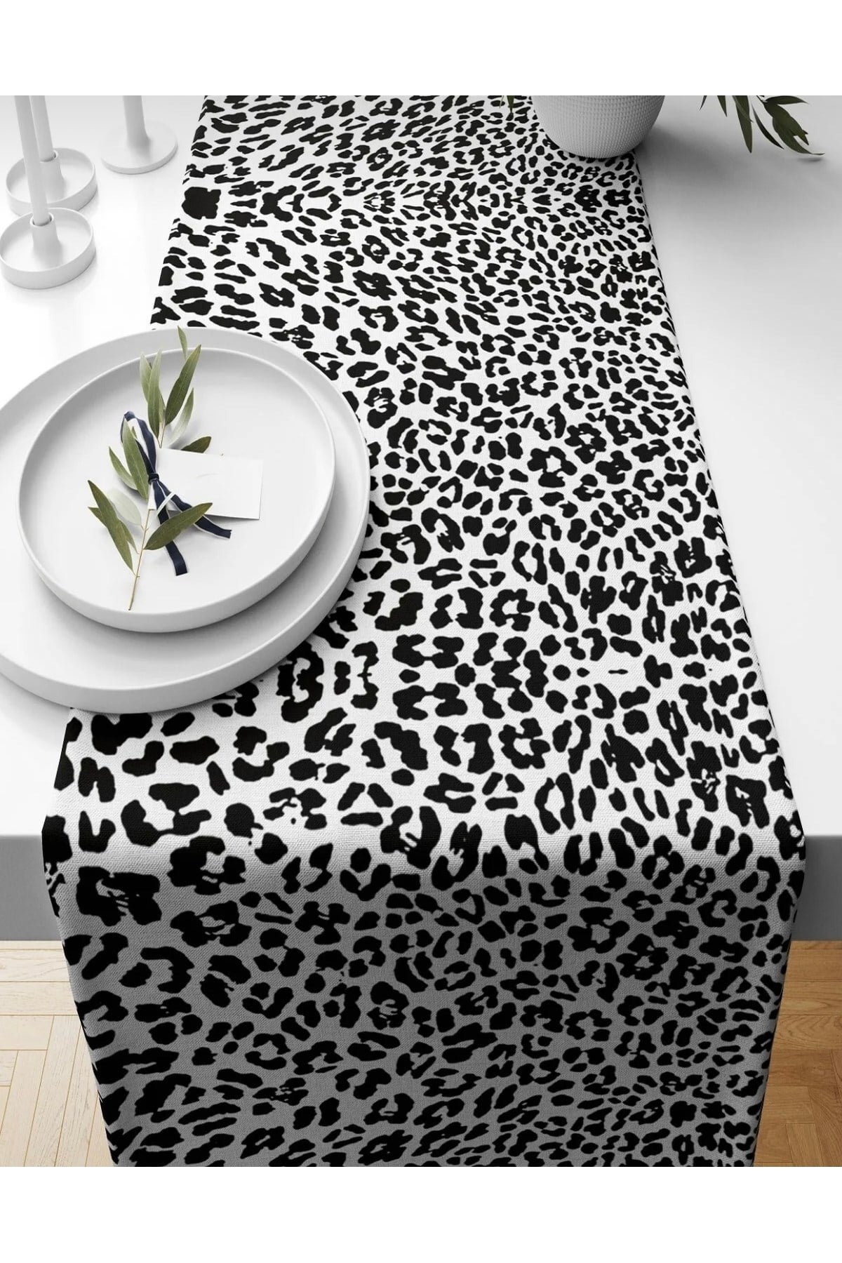 Leopar Desenli Runner 40 X 140
