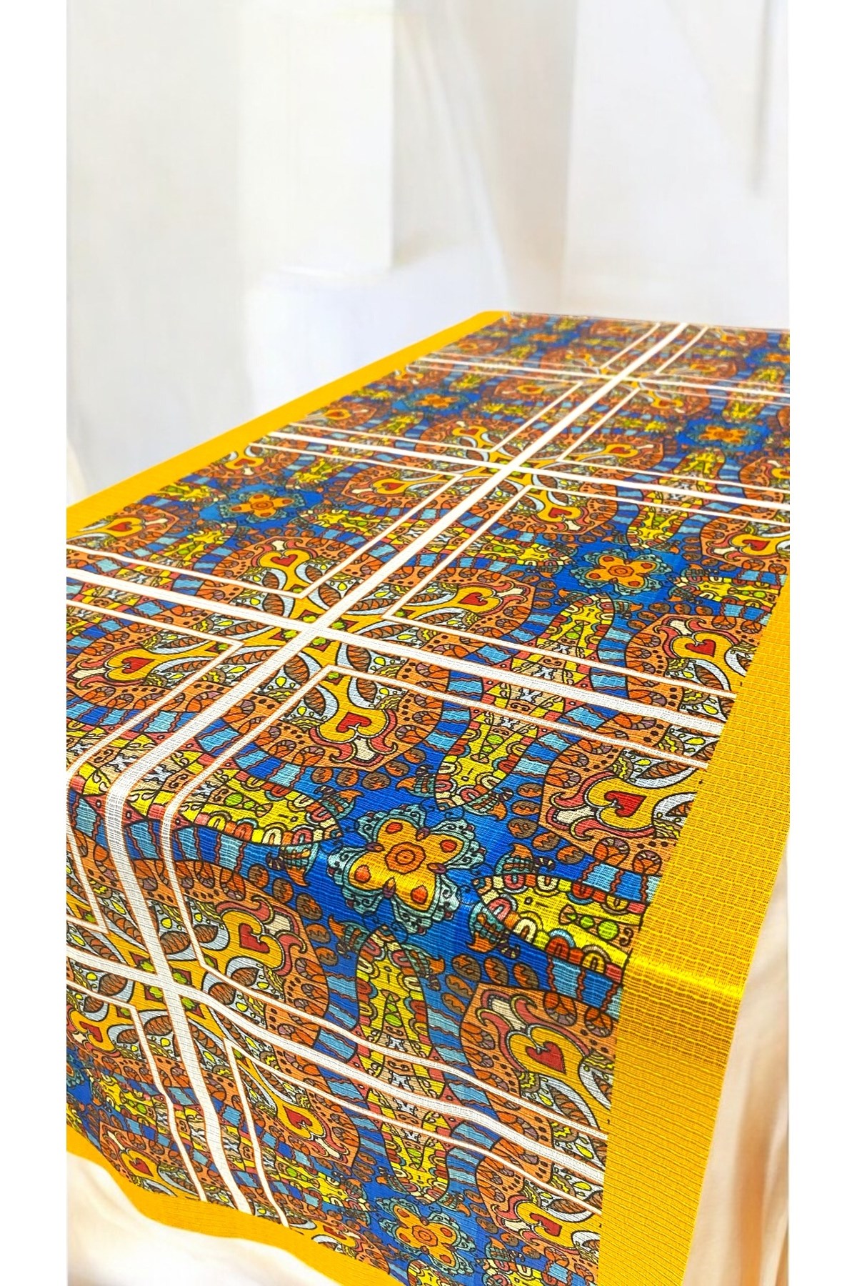 Mandala Desenli Runner 40 X 140