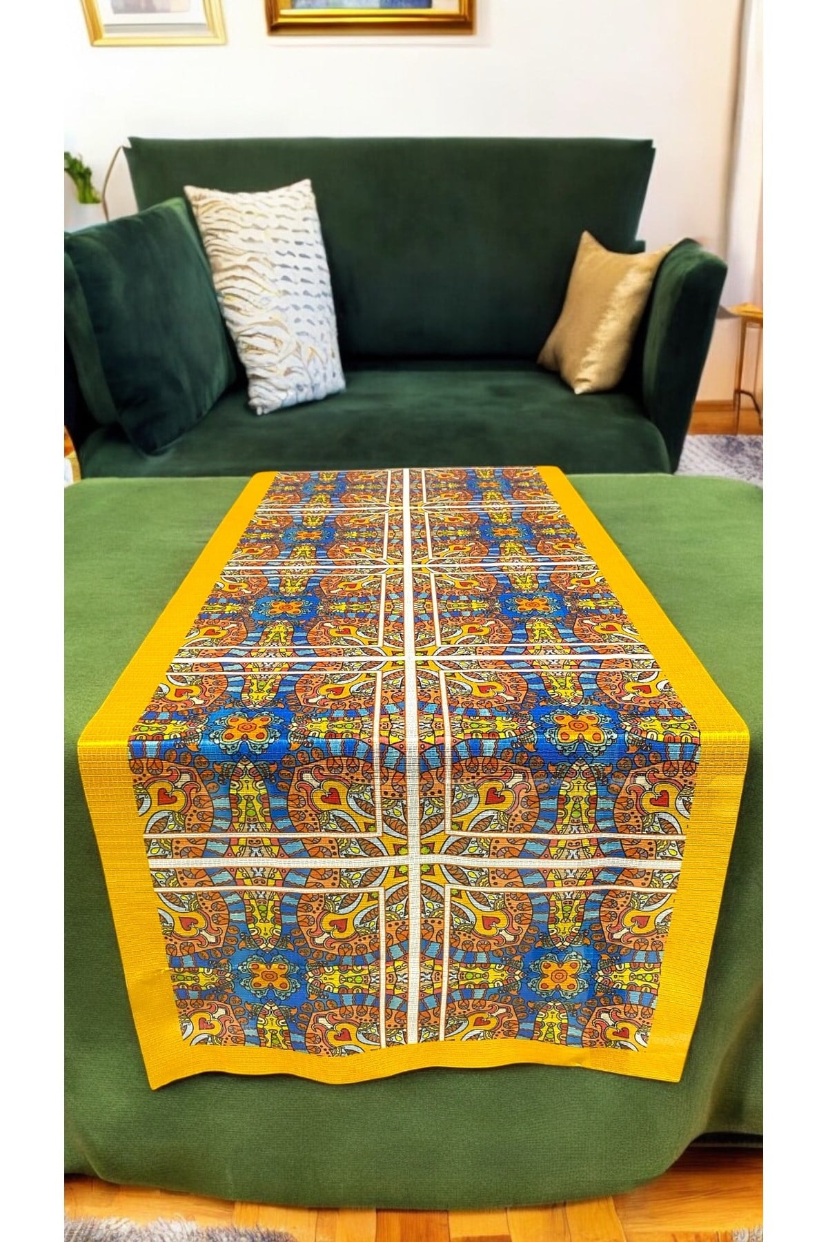 Mandala Desenli Runner 40 X 140