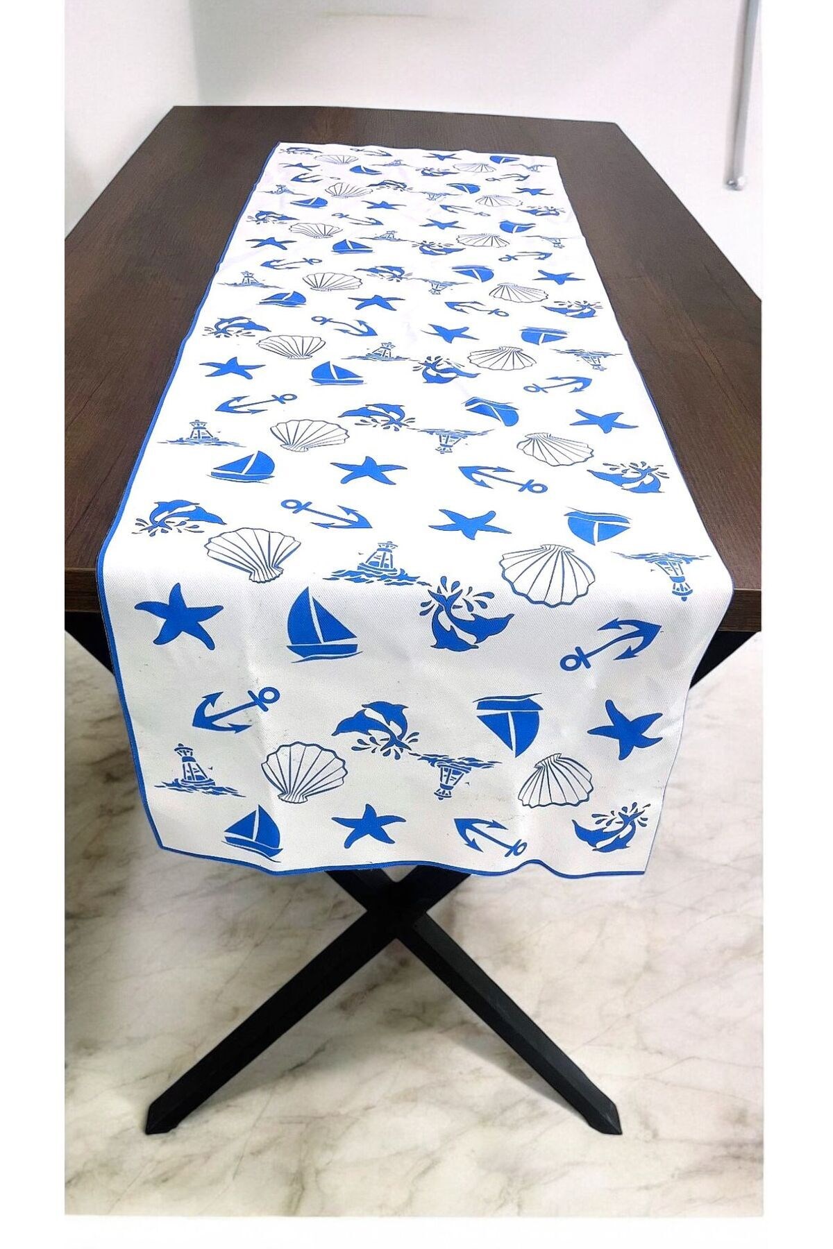 Marina Desenli Runner Örtüsü 40 X 140