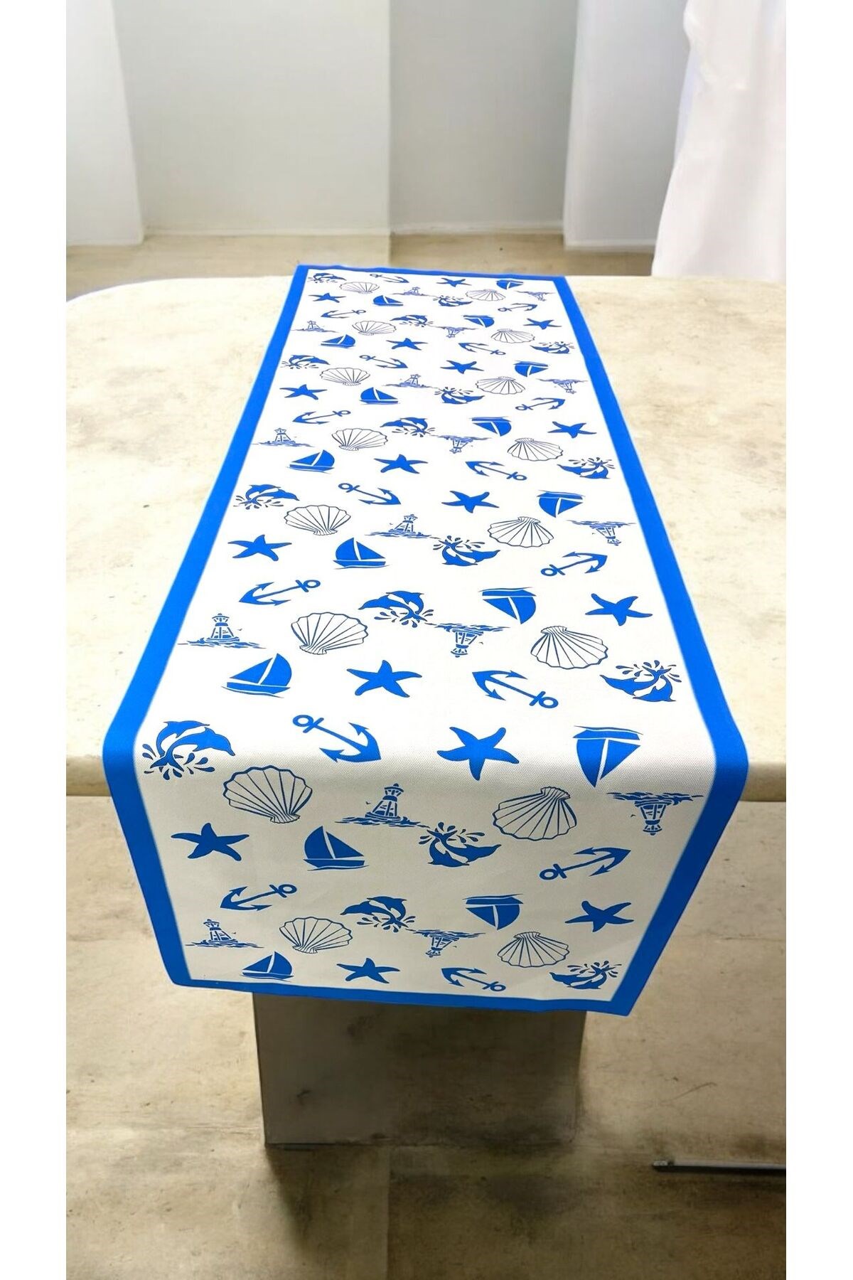 Marina Desenli Runner Örtüsü 40 X 140