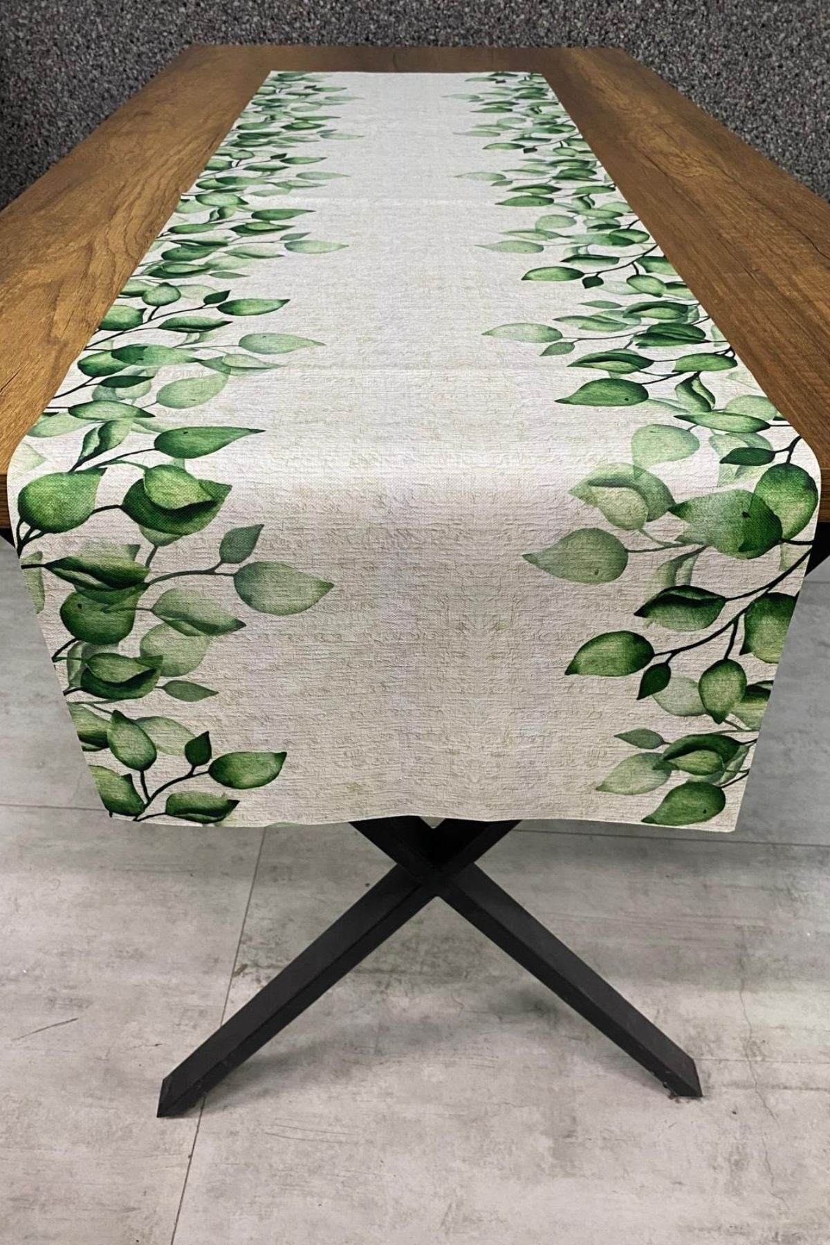 Okaliptus Desenli Runner 40x140 cm