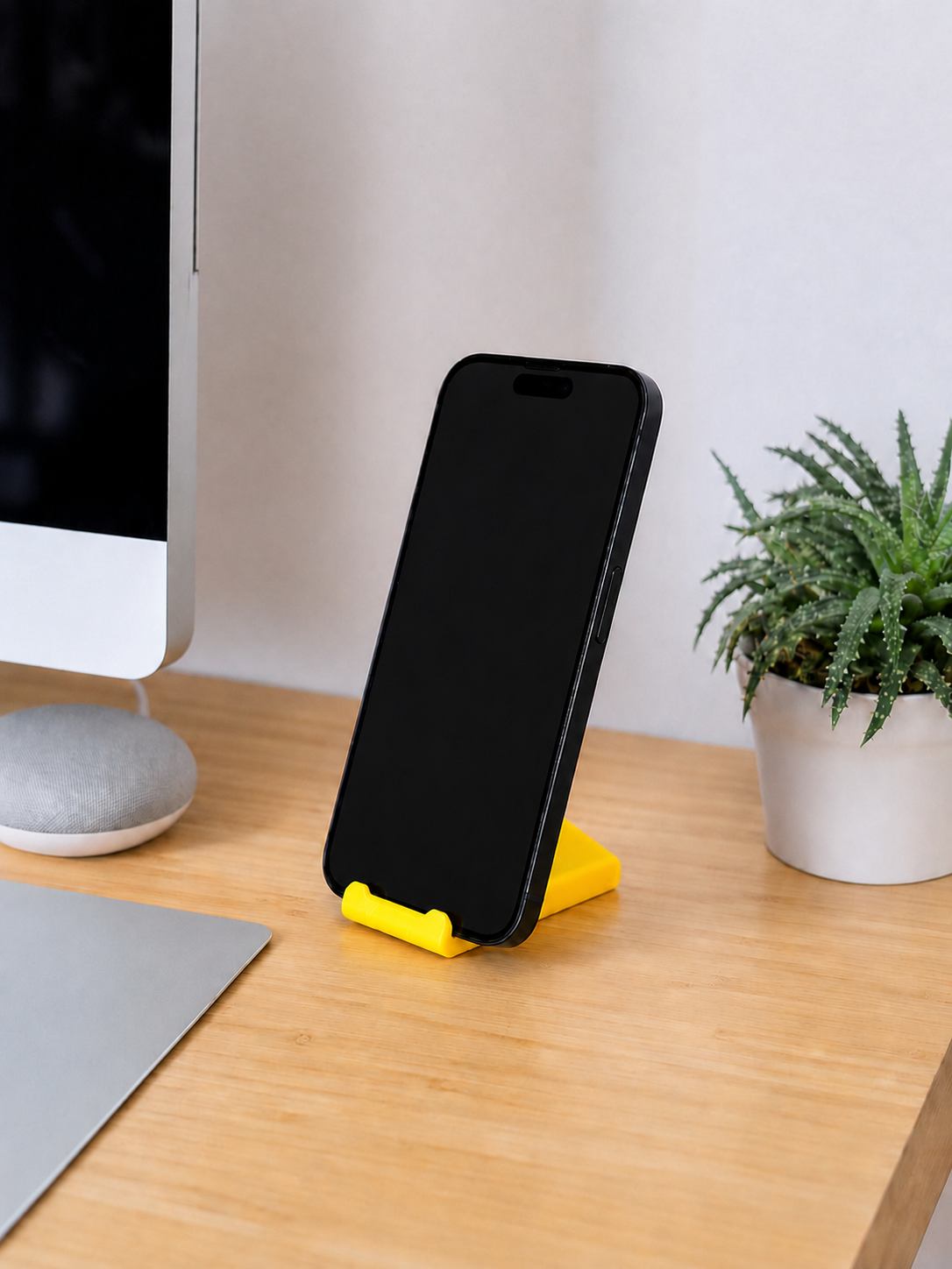 Tarzını Seç 3'ü 1 Arada Mini Telefon Tutucu Anahtarlık Charm – Sarı 3,5 × 7 × 1 cm