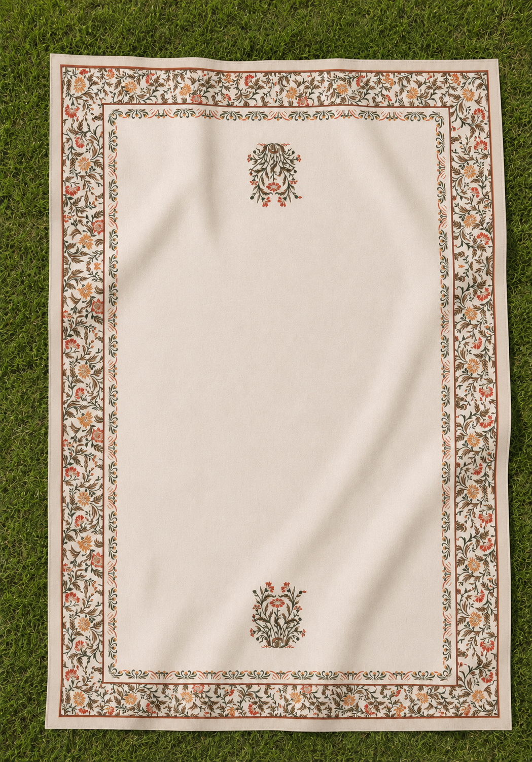 Tarzını Seç Gizli Bahçe Desenli Leke Tutmaz Masa Örtüsü 155 x 180 cm