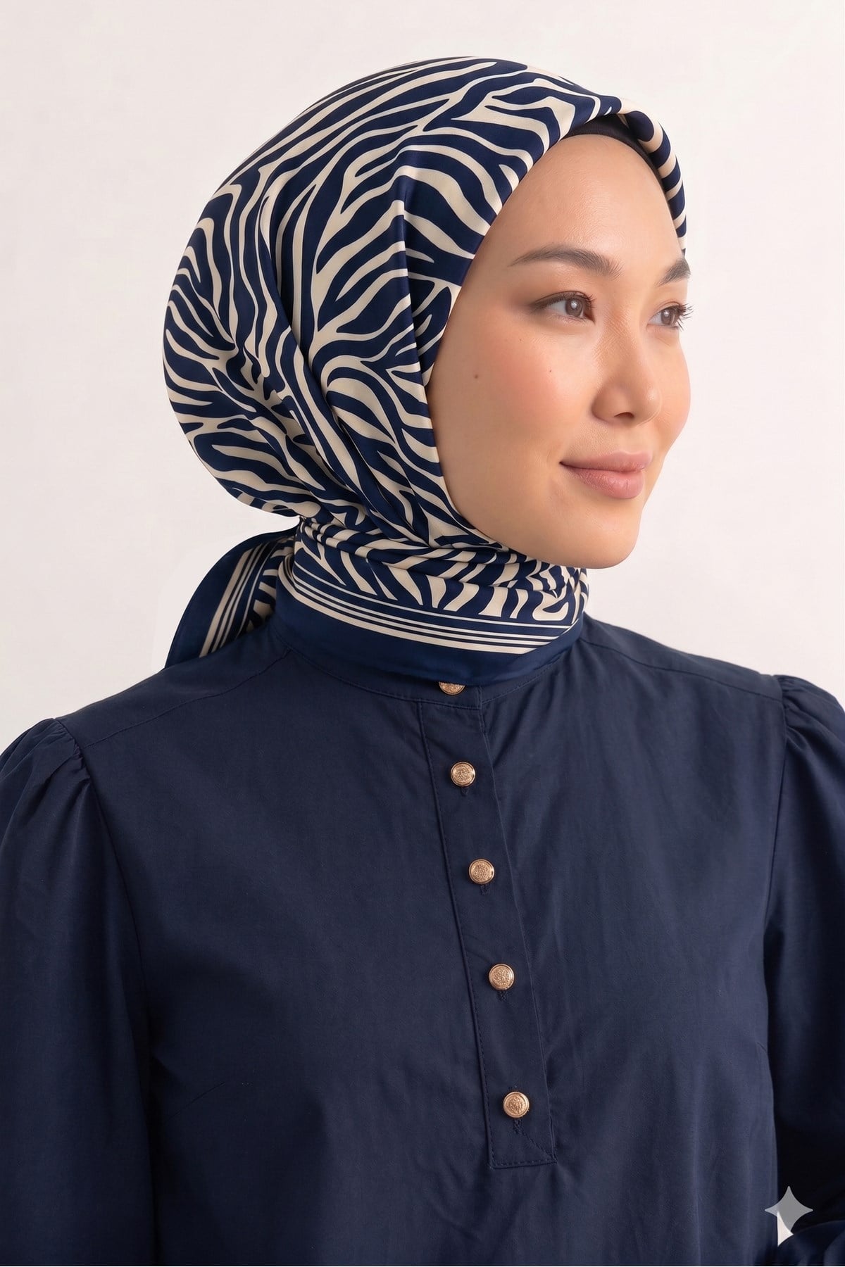 Tarzını Seç Kahverengi Queen Fular / Bandana / Aksesuar / Eşarp 90x90 cm