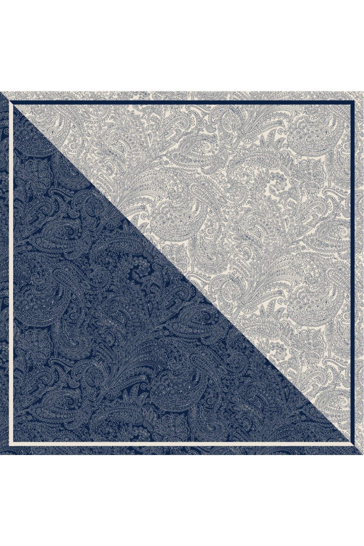 Tarzını Seç Lacivert Royal Fular / Bandana / Aksesuar / Şal / Eşarp 70x70