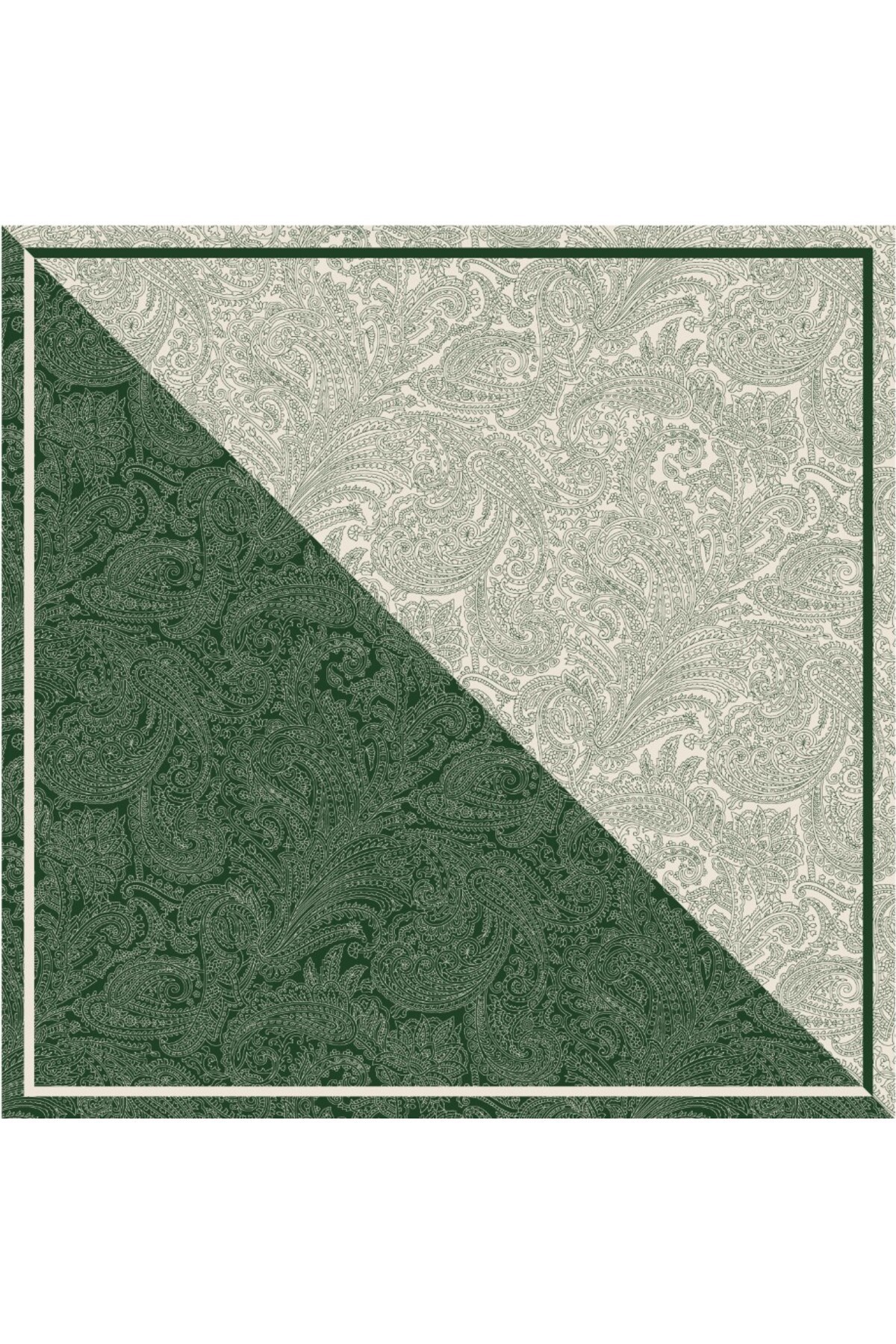Tarzını Seç Yeşil Royal Fular / Bandana / Aksesuar / Şal / Eşarp 70x70