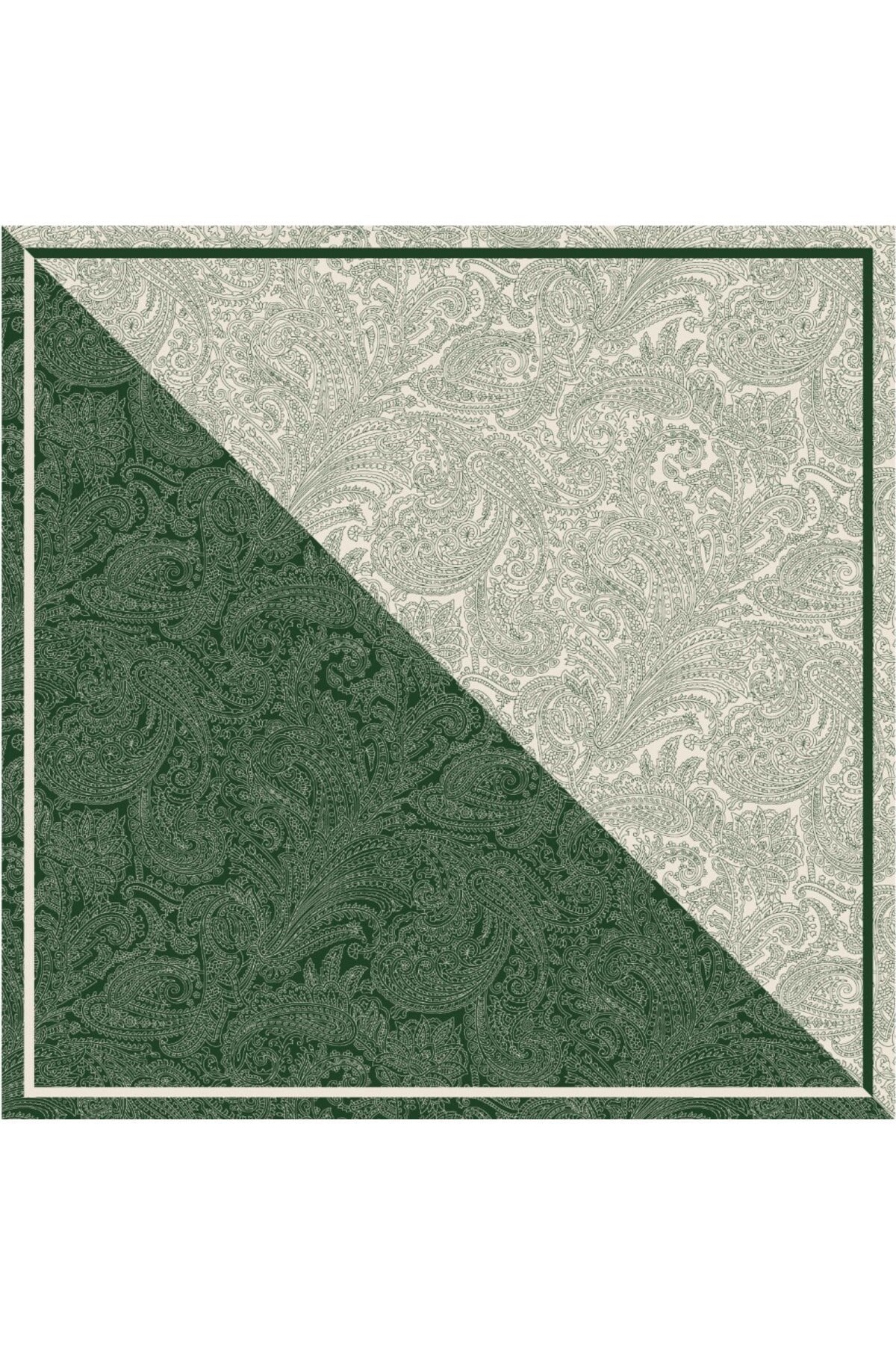 Tarzını Seç Yeşil Royal Fular / Bandana / Aksesuar / Eşarp 90x90 cm