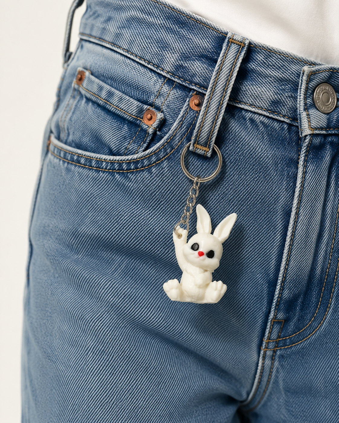 Tarzınıseç 3D Cutie Bunny Anahtarlık Charm