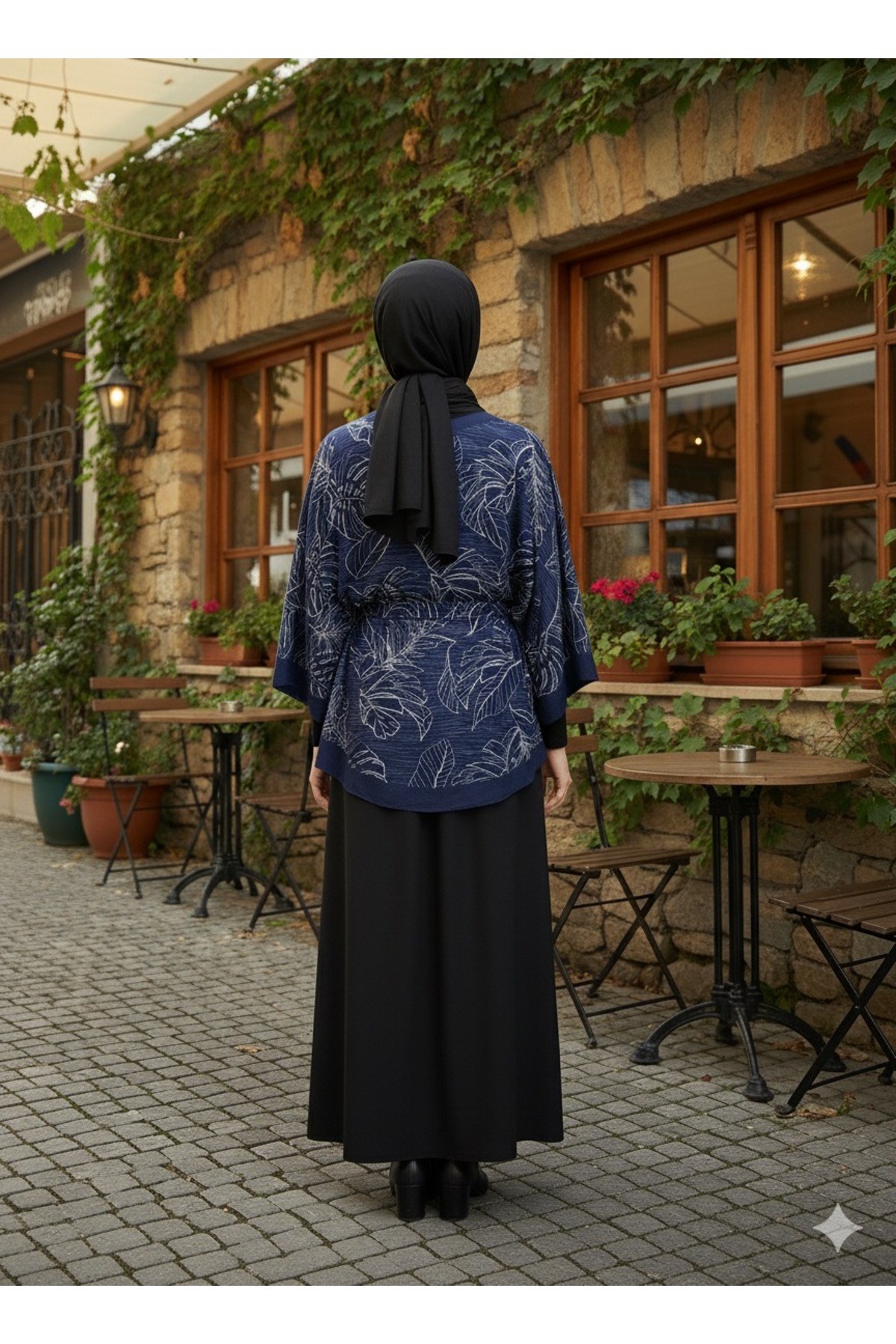 Yeni Sezon Rahat Modern Mira Oversize Panço / Tesettür Tunik - Panço