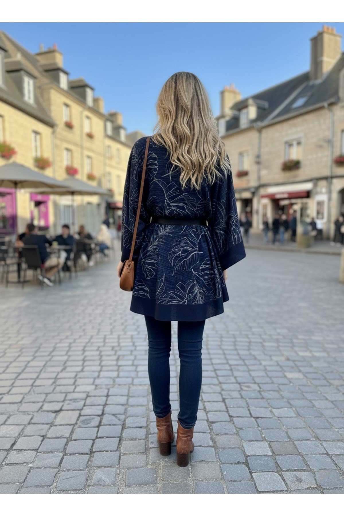 Yeni Sezon Rahat Modern Mira Oversize Panço / Tesettür Tunik - Panço