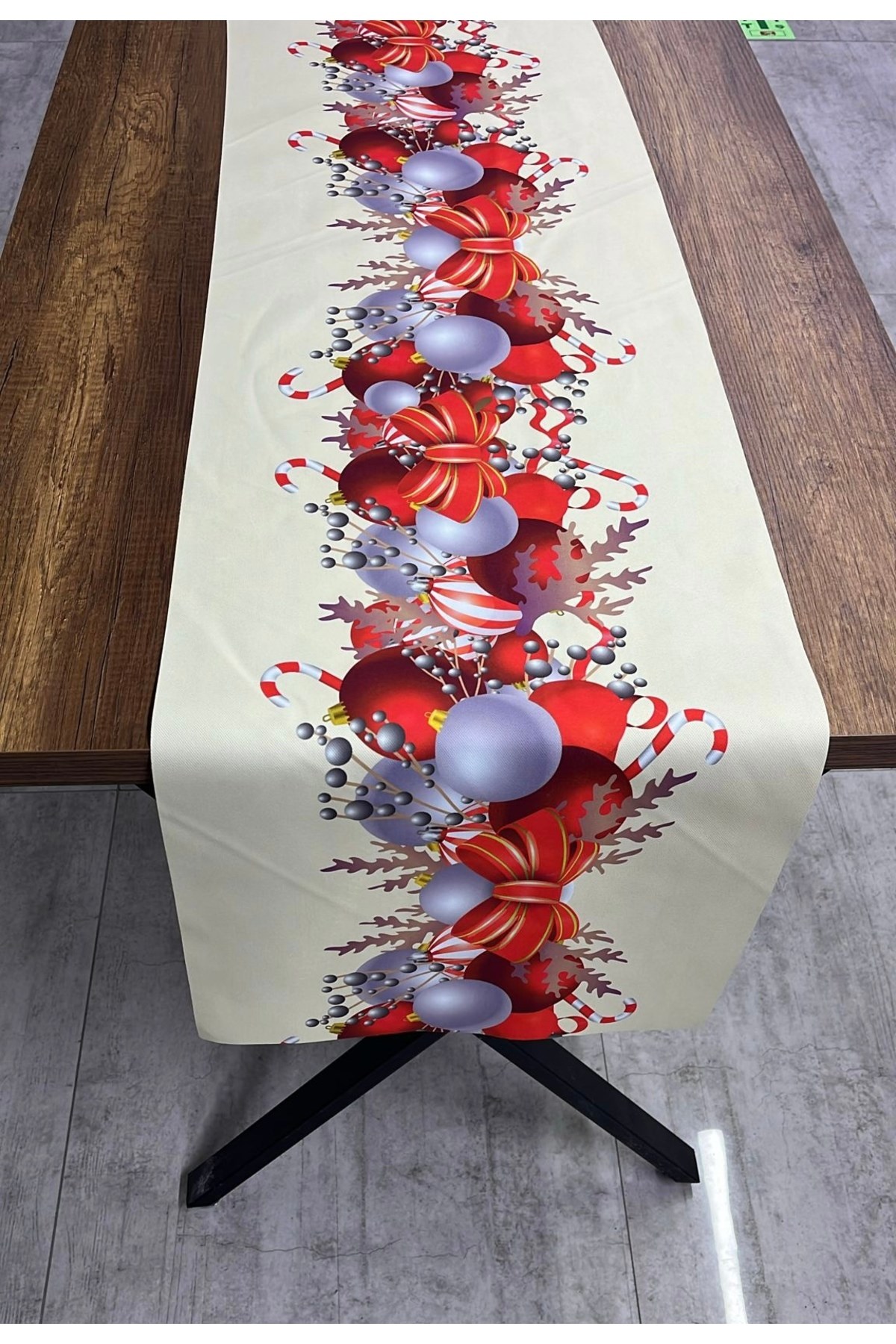 Yılbaşı Desenli Runner Christmas 40 X 140