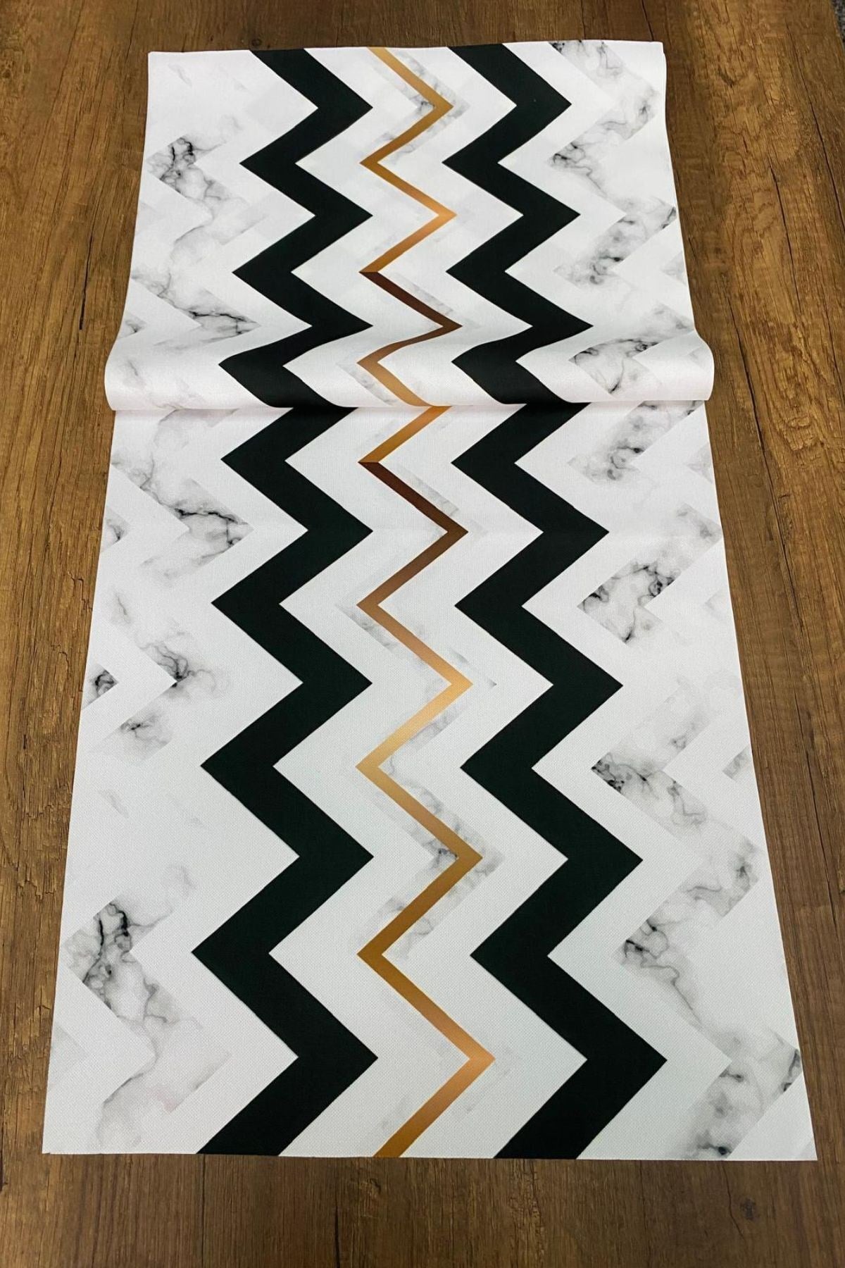 Zigzag Desenli Runner 40x140 Cm