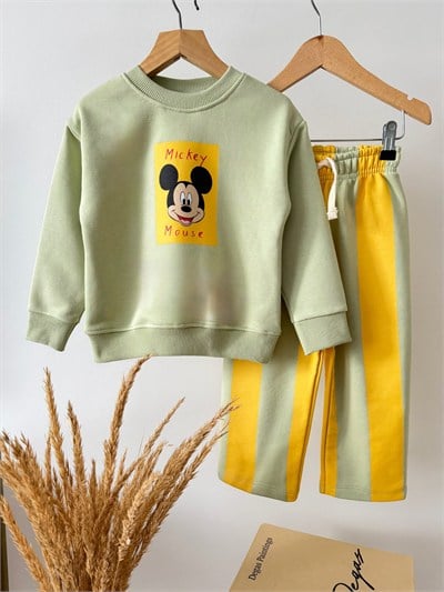 Mickey Mouse Çizgili Eşofman Takım 