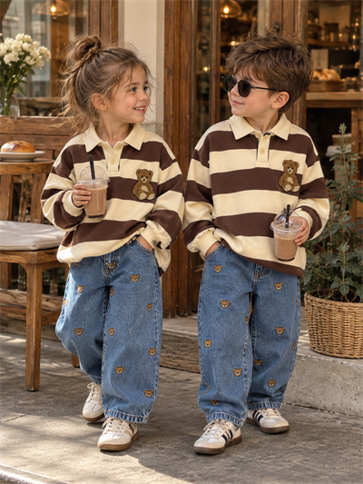 Teddy Bear İşlemeli Pantolon