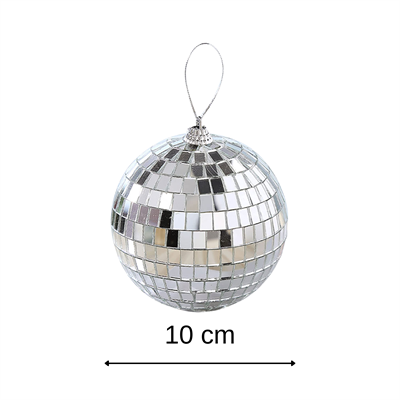 10 cm Gümüş Disko Topu 2 Adet