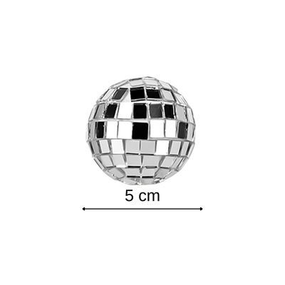5 cm Gümüş Disko Topu 2 Adet