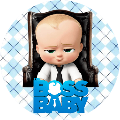 Baby Boss Yuvarlak Pasta Yenilebilir Resim Baskı 20 cm 