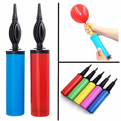 Renkli Balon Şişirme Pompası El Tipi Manuel