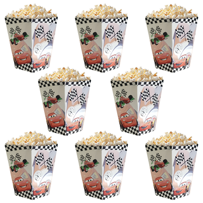 Cars Temalı Popcorn Mısır Kutusu 8 li Paket