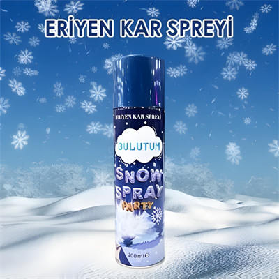 Eriyen Kar Spreyi 200 ml - Geçici Yapay Kar Efekti