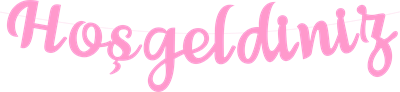 Hoşgeldiniz Pembe Temalı Kaligrafi Banner