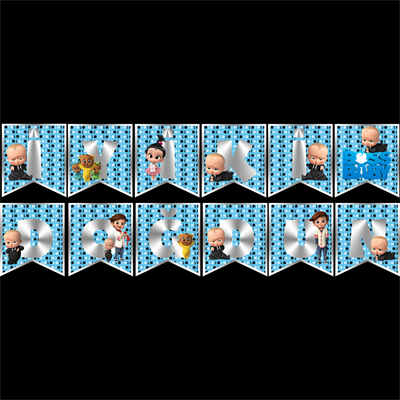İyi ki Doğdun Baby Boss Temalı Uzar Süs Banner – 180 cm