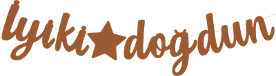 Karamel Temalı İyiki Doğdun Kaligrafi Banner