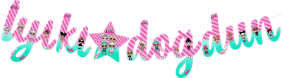 Lol Bebek Temalı İyiki Doğdun Kaligrafi Banner