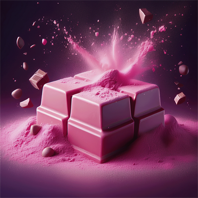 Pembe Lake/Yağ Bazlı Toz Gıda Boyası - Çikolata Boyası 7 gr