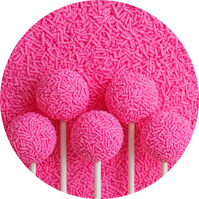 Pembe Renkli Vermicelli Şeker 1 Kg – Pasta & Tatlı Süsleme Şekeri (Çubuk Şeker)