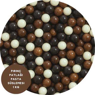 Pirinç Patlağı Pasta Süslemesi 1 Kg - Çikolata Renkler