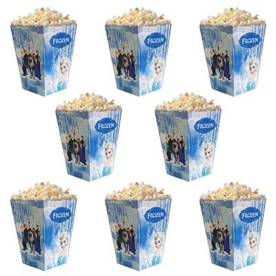 Popcorn Mısır Kutusu Frozen Temalı 8 li Paket