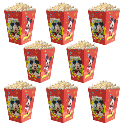 Popcorn Mısır Kutusu Mickey Temalı 8 li Paket