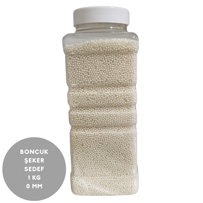 Sedef Boncuk Şeker 1 kg Çap 0 mm – Ultra Mini Sedef Efektli Pasta ve Tatlı Süsleme Şekeri