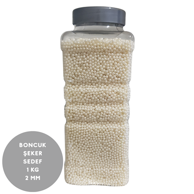 Sedef Boncuk Şeker 1 kg Çap 2 mm – Sedef Efektli Pasta ve Tatlı Süsleme Şekeri