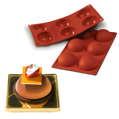 Silikomart SF002 Yarım Küre Silikon Kalıp (Half Sphere Mold)