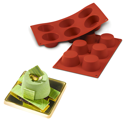 Silikomart SF023 Konik Silindir Silikon Kalıp (6 Gözlü)