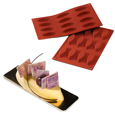 Silikomart SF038 Yaprak Şekilli Silikon Kalıp (Leaf Mold)