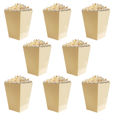 Somon Renkli Popcorn Mısır Kutusu 8 li Paket
