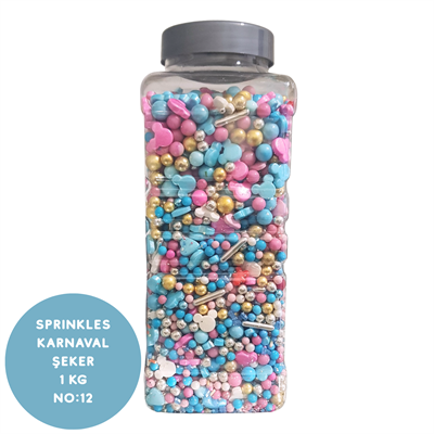 Sprinkles Karnaval Şeker 1 Kg (No:12) Renkli Pasta ve Çikolata Süslemesi