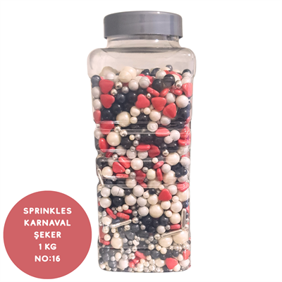 Sprinkles Karnaval Şeker 1 Kg (No:16) Renkli Pasta ve Çikolata Süslemesi