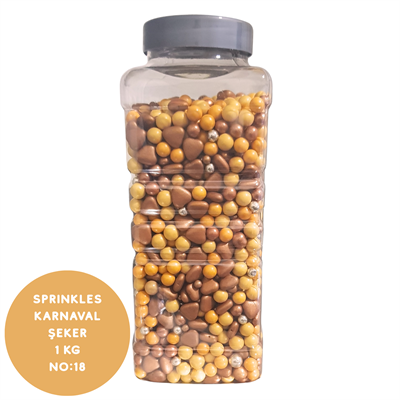 Sprinkles Karnaval Şeker 1 Kg (No:18) Renkli Pasta ve Çikolata Süslemesi