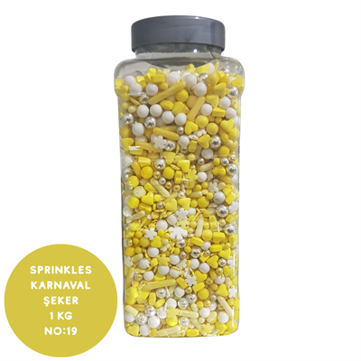 Sprinkles Karnaval Şeker 1 Kg (No:19) Renkli Pasta ve Çikolata Süslemesi
