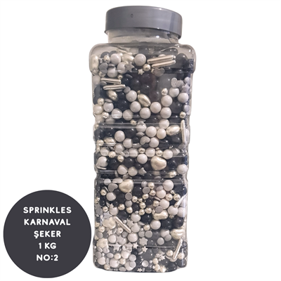 Sprinkles Karnaval Şeker 1 Kg (No:2) Renkli Pasta ve Çikolata Süslemesi