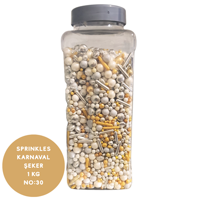 Sprinkles Karnaval Şeker 1 Kg (No:30) Renkli Pasta ve Çikolata Süslemesi