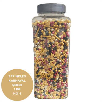 Sprinkles Karnaval Şeker 1 Kg (No:6) Renkli Pasta ve Çikolata Süslemesi