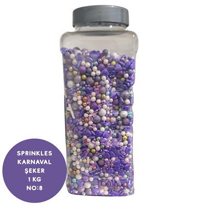 Sprinkles Karnaval Şeker 1 Kg (No:8) Renkli Pasta ve Çikolata Süslemesi