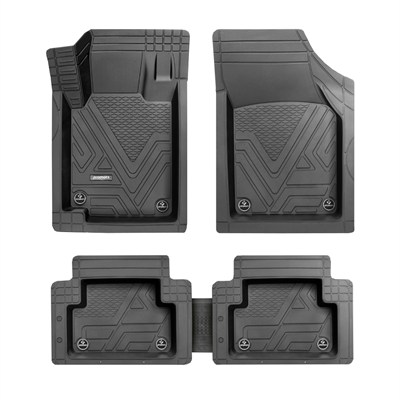 Promats İcon 5D Siyah Üniversal Havuzlu Paspas 5 Parça