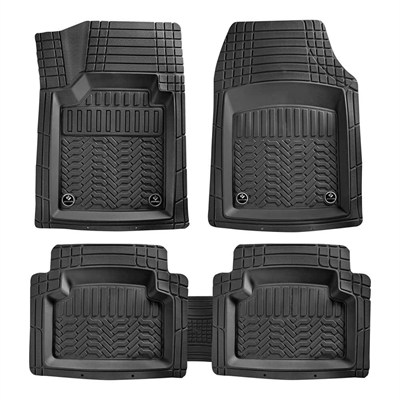 Promats Maximum 4D Siyah Üniversal Havuzlu Paspas 5 Parça